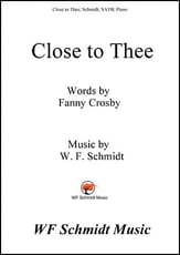 Close to Thee SATB choral sheet music cover